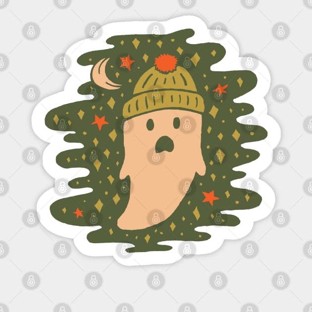 Winter Ghost Sticker by Doodle by Meg